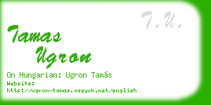 tamas ugron business card